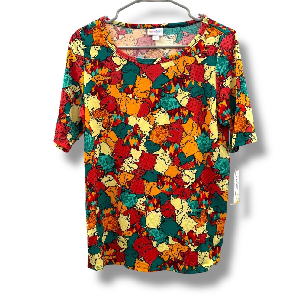 LuLaRoe Gigi Oogie Boogie Top Women's Medium Disney Casual Stretch Soft NEW